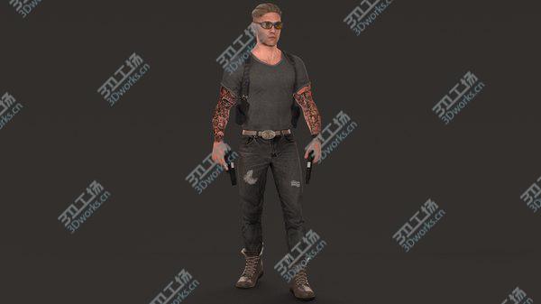 images/goods_img/20210312/3D model Rigged Special Agent 4K PBR 2020/3.jpg